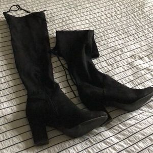 Black Over the knee boot